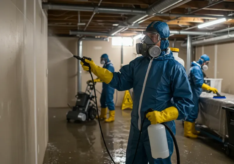 Basement Sanitization and Antimicrobial Treatment process in Ellisville, MS